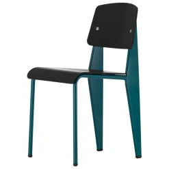 Vitra Standard SP chair, Prouvé Bleu Dynastie - deep black