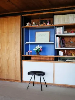 Vitra Tabouret 307 stool, dark oak