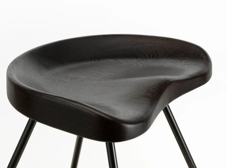 Vitra Tabouret 307 stool, dark oak