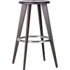 Vitra Tabouret Haut bar stool, dark oak