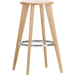 Vitra Tabouret Haut bar stool, natural oak