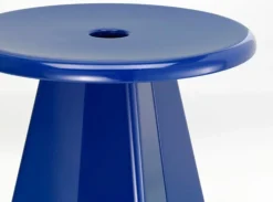 Vitra Tabouret Métallique stool, Prouvé Bleu Marcoule