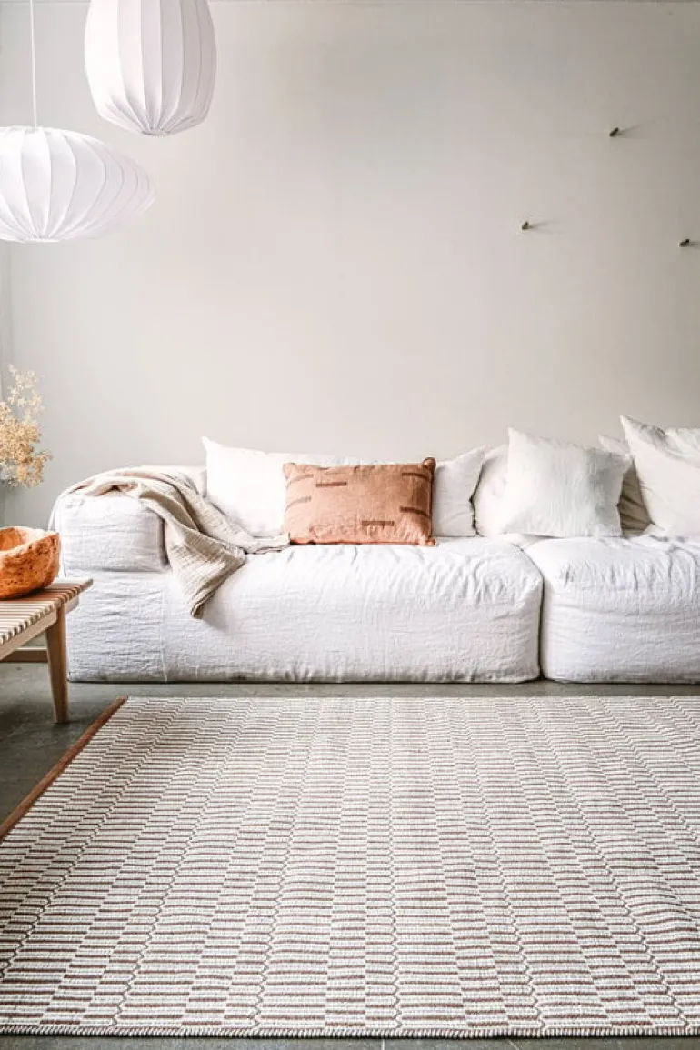 VM Carpet Duo Latua rug, white - copper