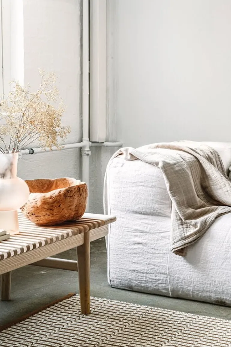 VM Carpet Duo Latua rug, white - copper