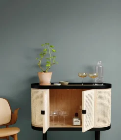 Warm Nordic Be My Guest bar cabinet, cane