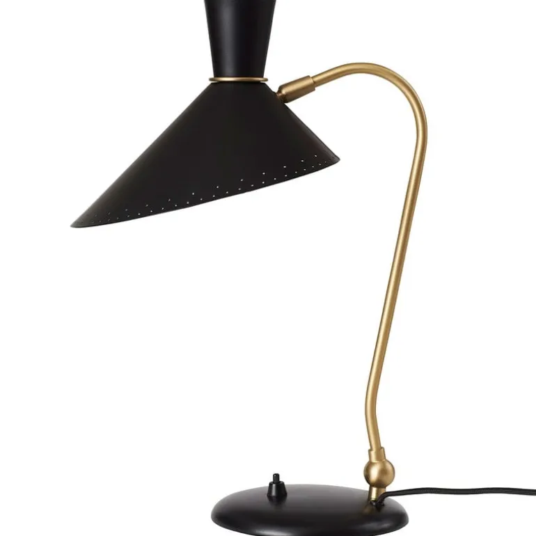 Warm Nordic Bloom table lamp, black