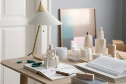 Warm Nordic Brass Top table lamp, warm white