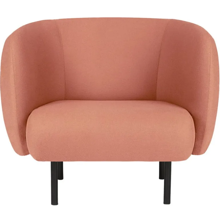 Warm Nordic Cape lounge chair, blush