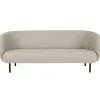 Warm Nordic Cape sofa, 3-seater, pearl grey