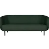 Warm Nordic Cape sofa, 3-seater, forest green