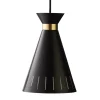 Warm Nordic Cone pendant, black
