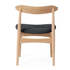 Warm Nordic Cow Horn chair, oiled oak - anthracite