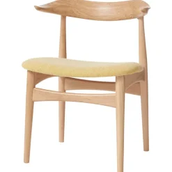 Warm Nordic Cow Horn chair, oiled oak - vanilla