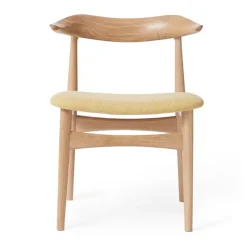 Warm Nordic Cow Horn chair, oiled oak - vanilla