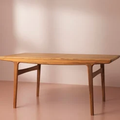 Warm Nordic Evermore dining table, 160 cm, incl. 2 extensions, teak oiled oak