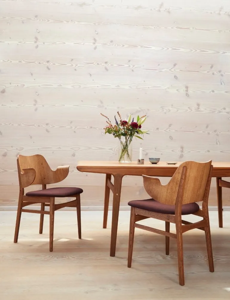 Warm Nordic Evermore dining table, 160 cm, incl. 2 extensions, teak oiled oak