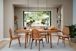 Warm Nordic Evermore dining table, 160 cm, incl. 2 extensions, teak oiled oak