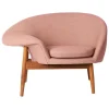 Warm Nordic Fried Egg lounge chair, pale rose