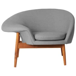 Warm Nordic Fried Egg lounge chair, grey melange