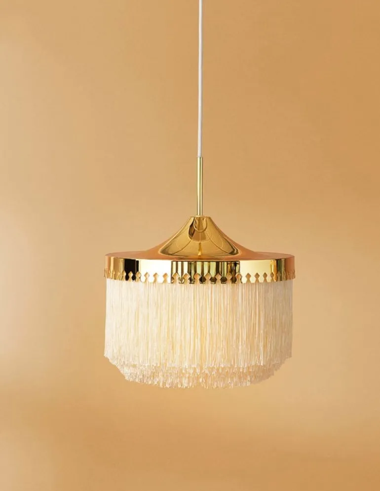 Warm Nordic Fringe pendant 30 cm, cream white