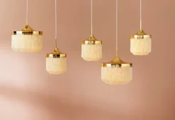 Warm Nordic Fringe pendant 20 cm, cream white