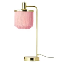 Warm Nordic Fringe table lamp, pale pink