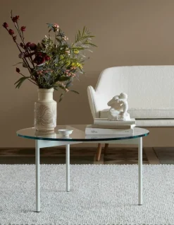 Warm Nordic From Above coffee table, 72 cm, clear - white