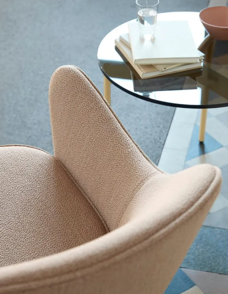 Warm Nordic From Above side table, 52 cm, brown - yellow