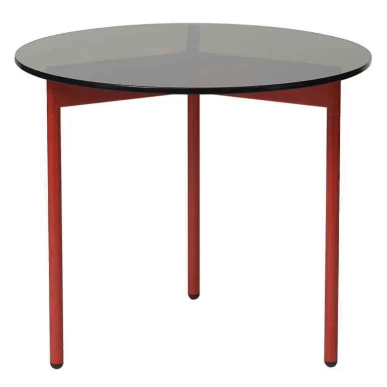 Warm Nordic From Above side table, 52 cm, brown - red