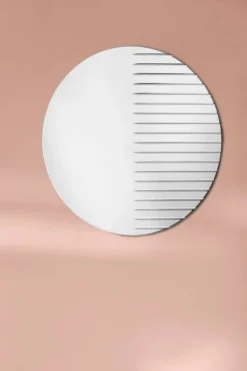 Warm Nordic Masquerade mirror, round