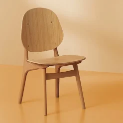 Warm Nordic Noble chair, white oiled oak