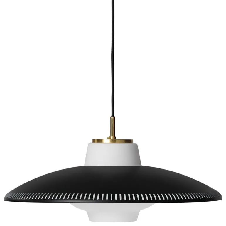 Warm Nordic Opal Shade pendant, black