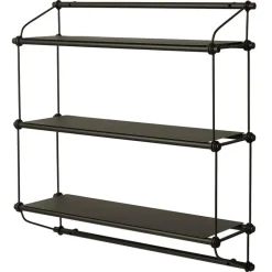 Warm Nordic Parade wall shelf, 3 shelves, green olive