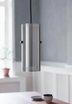 Warm Nordic Trombone Cylinder pendant, aluminium