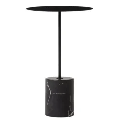Wendelbo Calibre side table, high, black - Nero Marquina marble