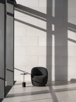 Wendelbo Calibre side table, high, black - Nero Marquina marble