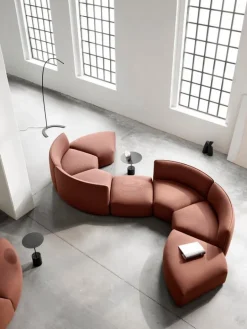 Wendelbo Calibre side table, high, black - Nero Marquina marble