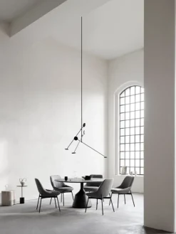 Wendelbo Calibre side table, high, black - Nero Marquina marble