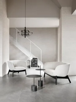 Wendelbo Calibre side table, low, black - Nero Marquina marble