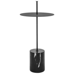 Wendelbo Calibre side table w. handle, high, black - Nero Marquina marble