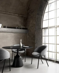 Wendelbo Coin dining table, 120 cm, black - oak black