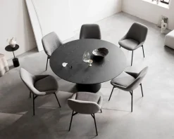 Wendelbo Coin dining table, 150 cm, black - oak black