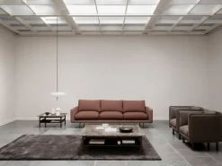 Wendelbo Collect coffee table, small square, dark brown-Emperador marble