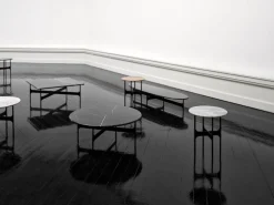 Wendelbo Floema square sofa table, black - black marble