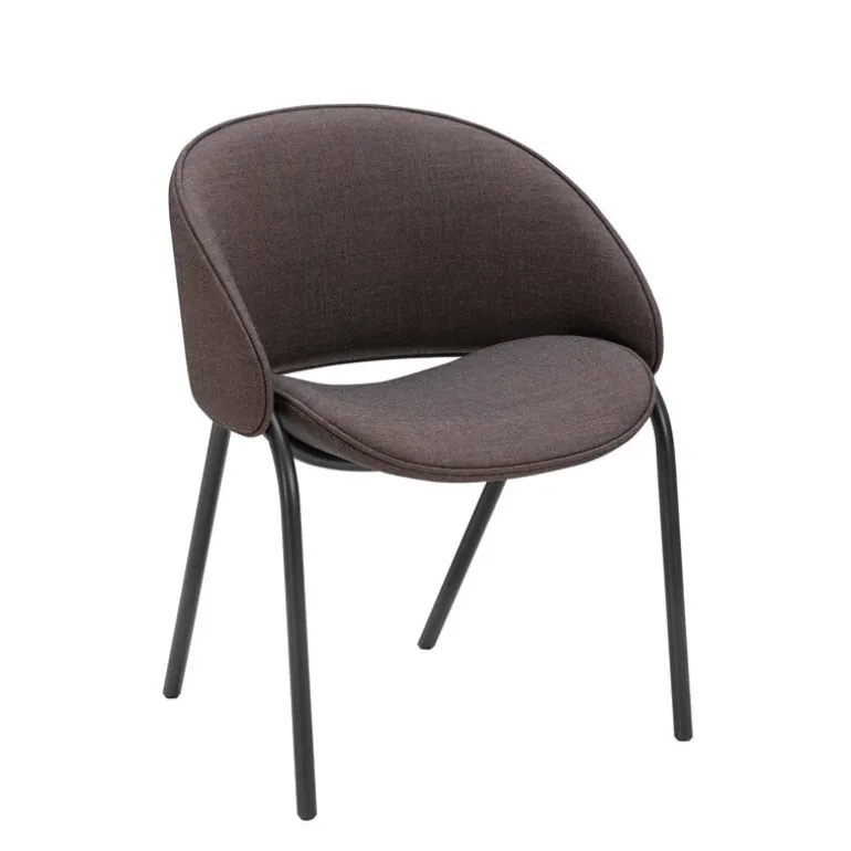 Wendelbo Folium dining chair, brown - Remix 3 356 dark brown