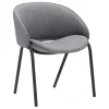 Wendelbo Folium dining chair, black - Remix 2 143 grey