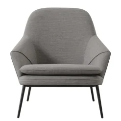 Wendelbo Hug lounge chair, black - Remix 2 123 grey