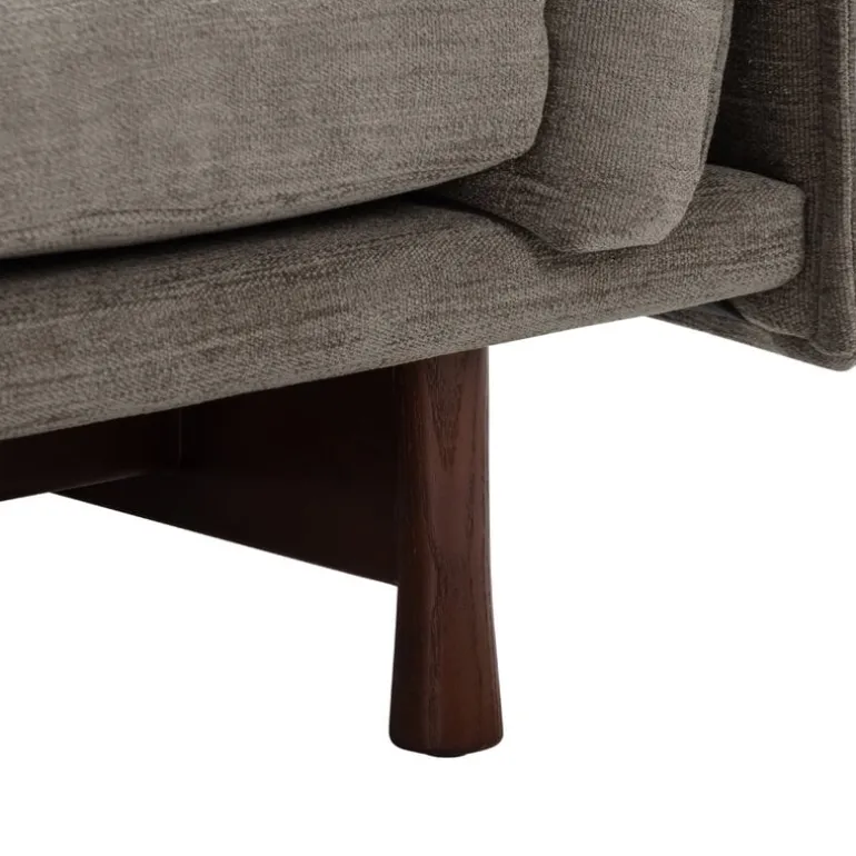 Wendelbo Kite 3-seater sofa, black stained oak - Roco 08