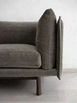 Wendelbo Kite 3-seater sofa, black stained oak - Roco 08