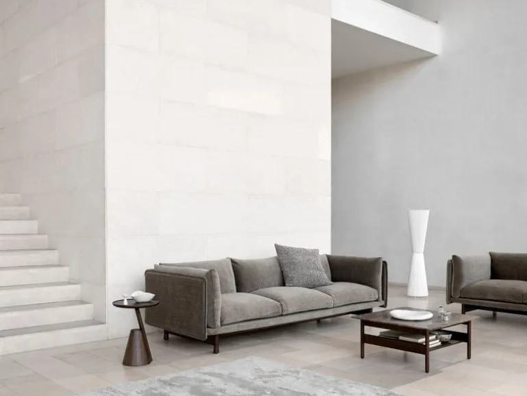 Wendelbo Kite 3-seater sofa, black stained oak - Roco 08